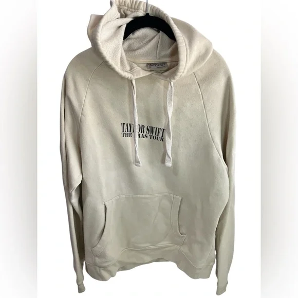 Taylor Swift Cream Beige Eras Tour Hoodie Official Tour Merchandise Size Medium - Picture 2 of 12
